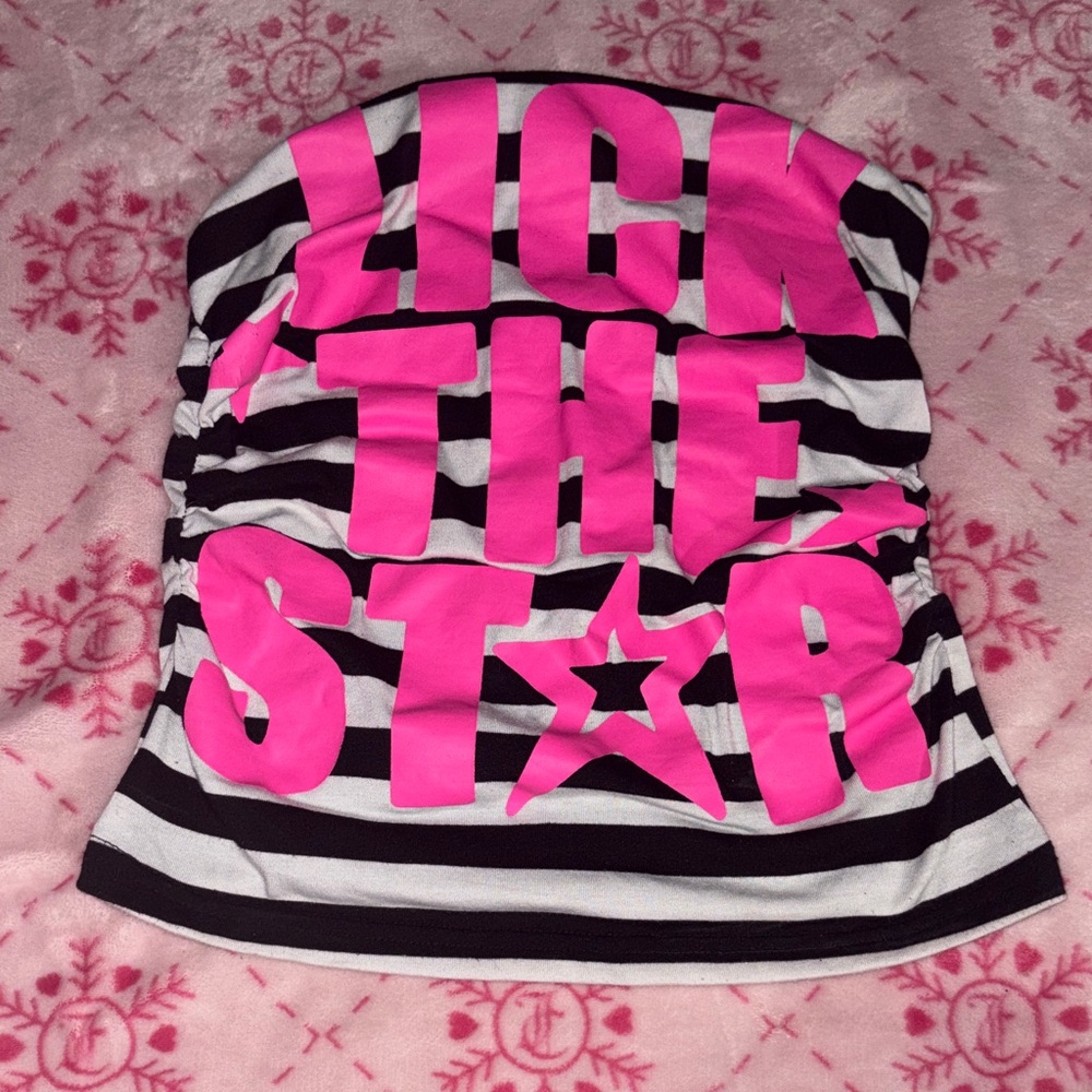 Lick The Star Striped Tube Top